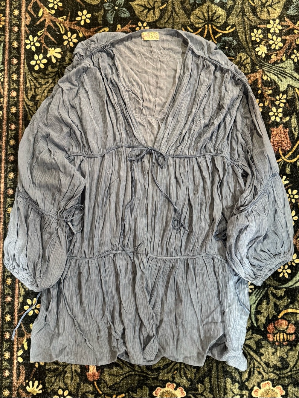 Free People Juliet Sheer Tie-Front Duster Top